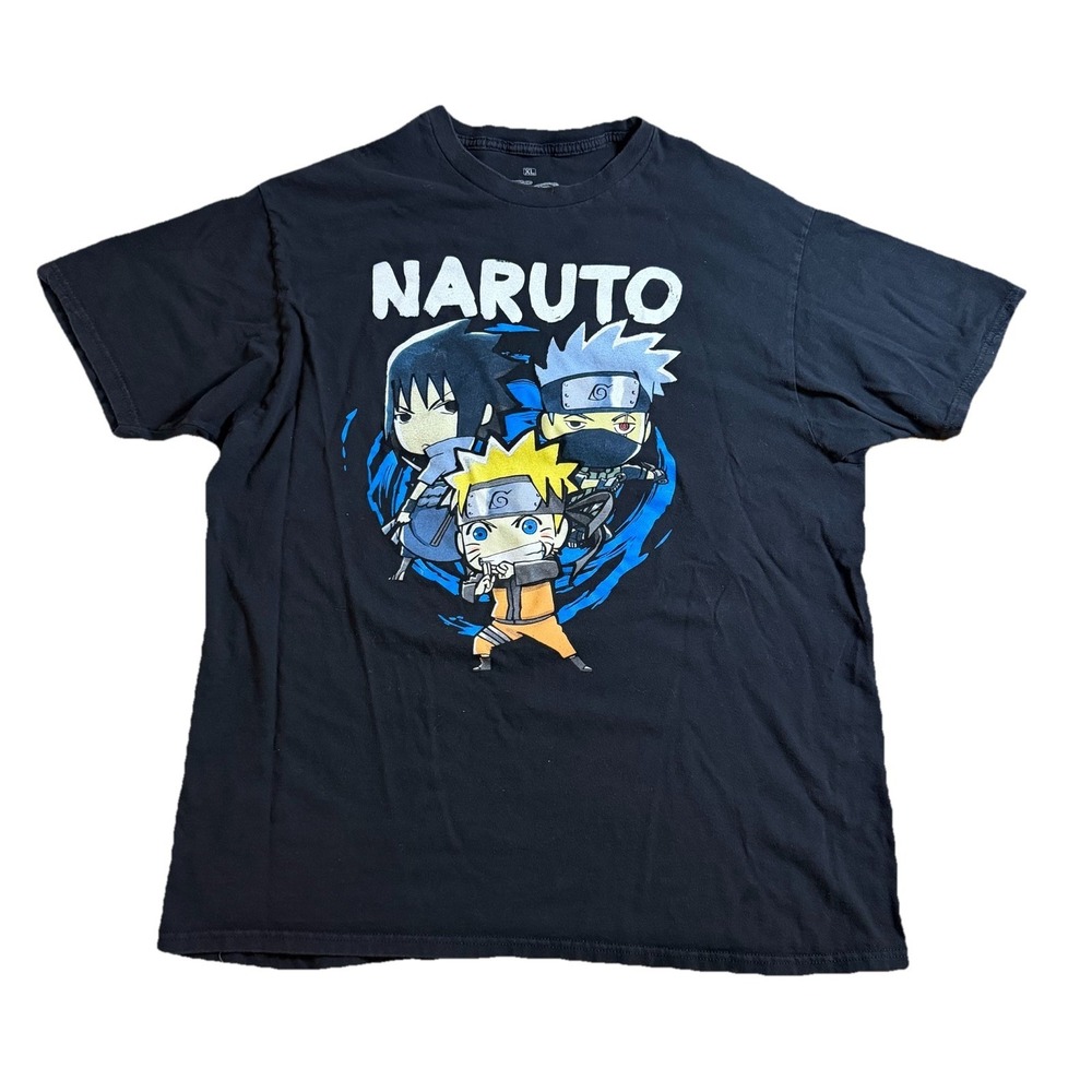 Naruto Shippuden Ripple Junction Graphic Anime T-shirt XL Teens / Juniors Y2K